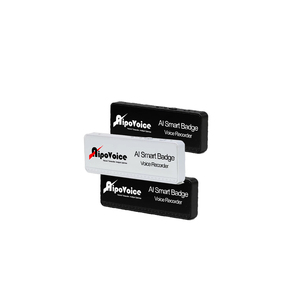 Enregistreur audio de badge connecté au Wi-Fi pour la conformité et la sécurité Surveillance des activités commerciales Enregistreur de badge Wi-Fi avec batterie d'une journée entière - Product Image 1