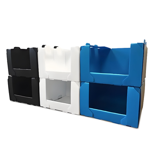 Nhà Máy Tốt Nhất Giá Bền Poly coroplast Stackable Nhựa Kho Quần Áo Chọn Thùng Lưu Trữ PP Sóng Corflute Hộp - Product Image 1
