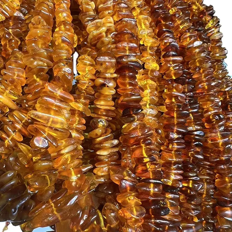 Hot Sales Natural Baltic Amber Edelstein Perlen Hochwertige 3-20mm Ukraine Amber Schmuck Shinn ing Halskette Armband Herstellung