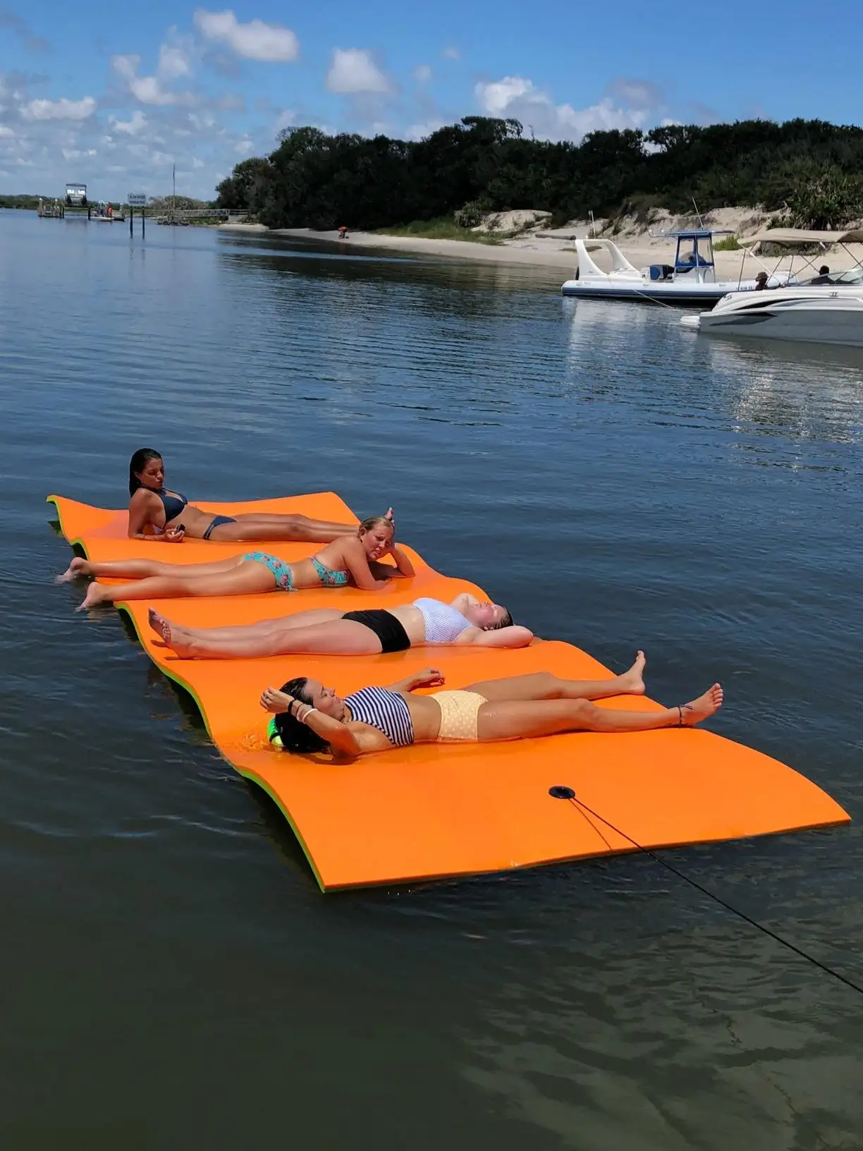 High quality custom floating foam mat water sports mat float floating mats ultimate floating oasis for family