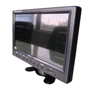 DC9V-35V 9英寸TFT LCD 1024*600屏幕液晶显示器迷你电视带VGA连接器2CH BNC CVBS输入桌面或壁挂支架