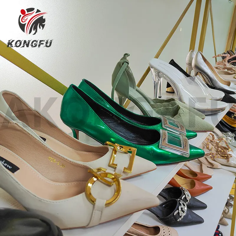 AKONGFU High Heels Original Großhandel gebrauchte Schuhe gebrauchte Schuhe Original gebrauchte TOP-Qualität Schuhe Lager