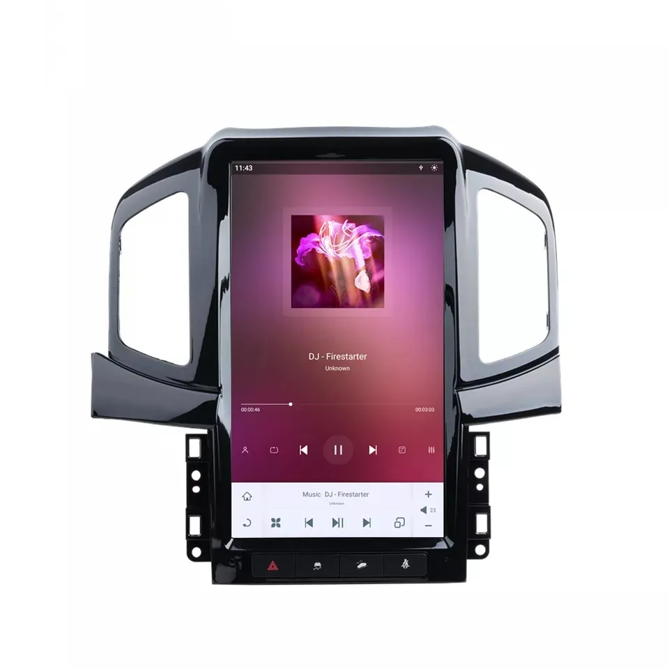 Vertical pantalla android 11,0 de 13,6 "Pantalla táctil dvd del coche para chevrolet captiva 2013-2017 4G gps radio 8 + 128gb navegación