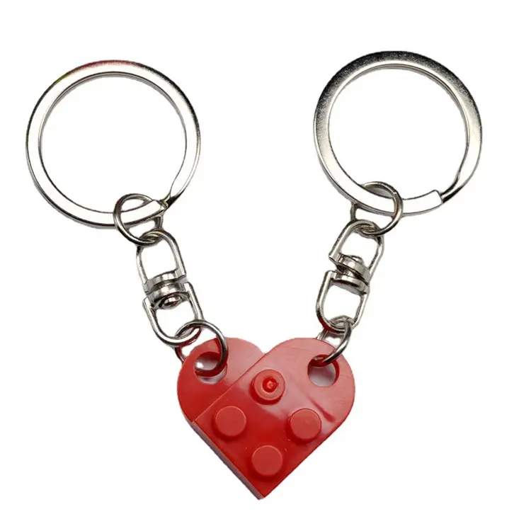 Подарок ко Дню Святого Валентина для лучших друзей пары подарки соответствующие вещи Любовь Сердце строительный блок брелок