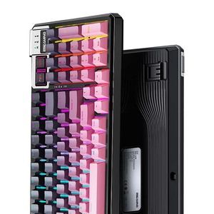 ESGAMING 98 teclas Teclado mecánico externo multicolor para juegos Diseño 96% Estructura de junta ergonómica Teclado de computadora - Product Image 5