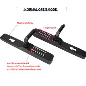 3 nesil kolay değişim kodu avlu alüminyum kapı kilidi mekanik anahtarsız giriş kapı kilidi kolu ile - Product Image 3