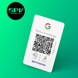 Programmierbare Social Media Ntag215 Google Überprüfung NFC mit QR-Code Stand-Karte - Product Image 6