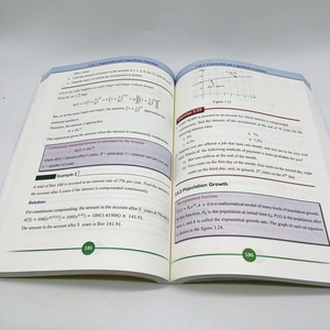 หนังสือเรียนปกอ่อนแบบสั่งทำการออกแบบหนังสือแบนแบนในภาษาอังกฤษผูกเข้ากับกระดาษแฟนซี - Product Image 5
