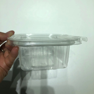 Wieder verwendbare klappbare Salats ch achtel in Lebensmittel qualität rechteckige Salats ch üsseln 12 Unzen Plastik behälter mit Deckel mit Ganzkörpern - Product Image 6