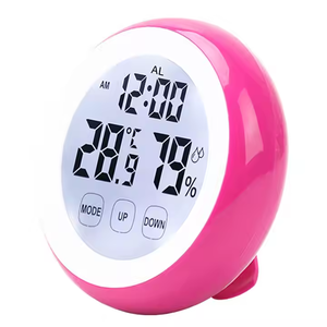 Timer conto alla rovescia schermo Touchable digitale ad alto volume Timer per la cucina con umidità di temperatura luce posteriore magnete sulla parete - Product Image 4