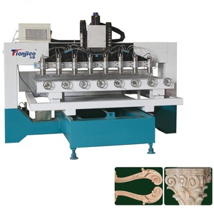 Premium OEM Factories Automatic Sofa Legs Making Machine <strong>Computer</strong> <strong>Control</strong> 4 Axis 8 Spindle Rotary <strong>Cnc</strong> <strong>Router</strong> - Product Image 2
