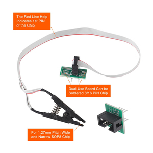 SOIC8 SOP8 Flash Chip IC <strong>Test</strong> Clamp Socket Adapter <strong>BIOS</strong> USB Programmer Module CH341A 24 25 Series Programmer Emulators Debuggers - Product Image 5