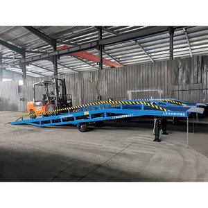 6-15 Ton Mobile Foldable Container Ramp Board Dock Leveler Container <strong>Loading</strong> Ramp Truck Load <strong>Platform</strong> for Forklift Truck - Product Image 3