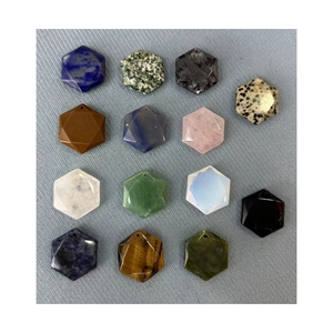 Hz ตัดมุมหินกึ่งมีค่าธรรมชาติหกแฉกดาว judaism ดาวของดาวเดวิดคริสตัล - Product Image 4