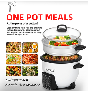 Nồi Cơm Điện Đa Năng Nồi Nấu Chậm Nồi Hấp Máy Làm Sữa Chua Nồi Nấu Có Thể Lập Trình Tất Cả Trong Màu Đen Phụ Kiện LED Trắng - Product Image 5