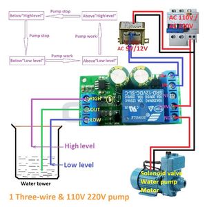 LC25A01 AC/DC 12V Fish tank Aquarium Automatic Water Supply <strong>Controller</strong> Water Level <strong>Sensor</strong> <strong>Controller</strong> <strong>Module</strong> LC25A01 - Product Image 4