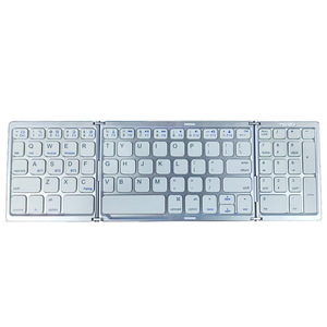 Tri-folding Wireless Portable <strong>Keyboard</strong> Cheapest Ultra-thin <strong>Mini</strong> <strong>bluetooth</strong> <strong>Keyboard</strong> with Number Pad Small <strong>Keyboard</strong> for Laptop