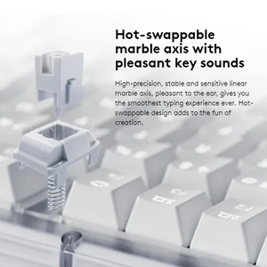 Logitech K98M Amber Series AI Customized <strong>Wireless</strong> Mechanical <strong>Keyboard</strong> USB Interface New Release Desktop Application English - Product Image 6