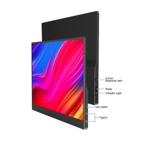 Stand Portable <strong>Computer</strong> <strong>Monitor</strong> 15.6&quot; 4K HD Display Lightweight Vesa Hole with Leather case - Product Image 1