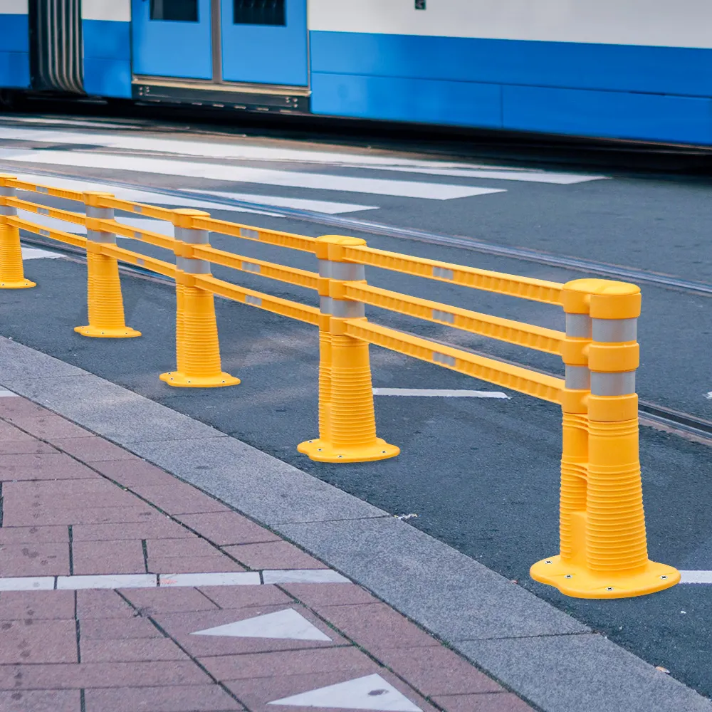 2024 su misura TPU materiale anti-collisione barriera stradale di sicurezza anti-crash guardrail prevenzione degli incidenti del traffico ringhiera
