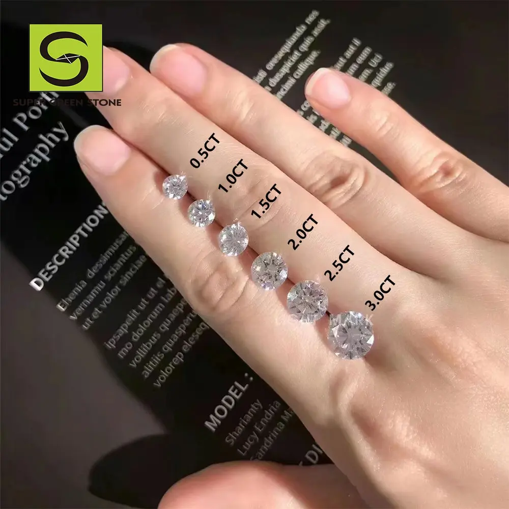 SuperGS a basso prezzo rotondo taglio brillante reale CVD HPHT diamante sintetico IGI certificata diamante laboratorio sviluppato diamante