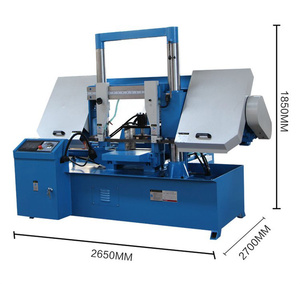 תוצרת סין gws4250 gantry מתכת gws4240 להקה אופקי מסור מכונה כפול טור