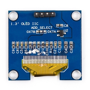ЖК-модуль для электронной бумаги 1,3 дюймов с интерфейсом VCC GND 4-Pin I2C, белый Чип SH1106 - Product Image 1