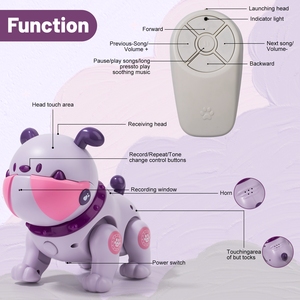 Fabrikverkauf Hobby Musik Spielzeug Hundprogrammierung imitiert Tiere Mini-Haustier tanzender Hund Roboter - Product Image 2