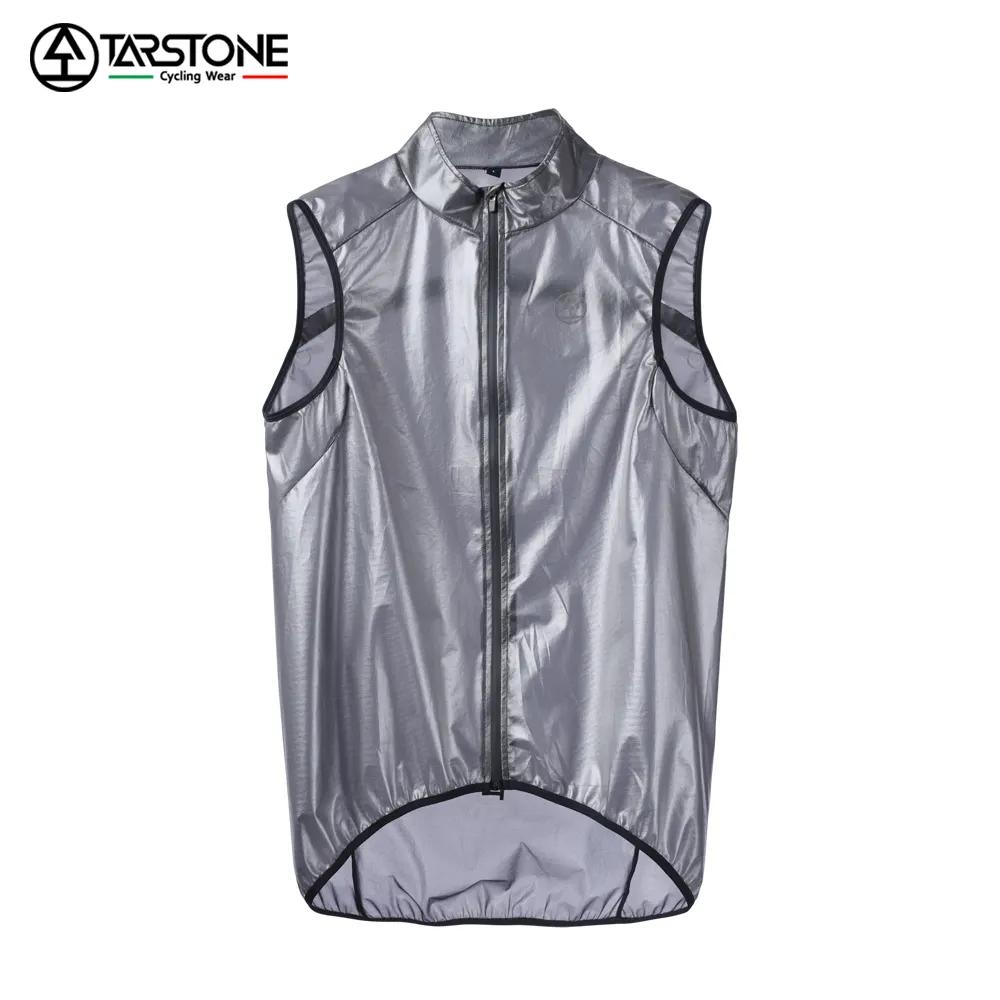 Tarstone Custom Cycling Gilet Tops de bicicleta de alta calidad Chaleco transparente a prueba de viento Chaleco de ciclismo Hombres