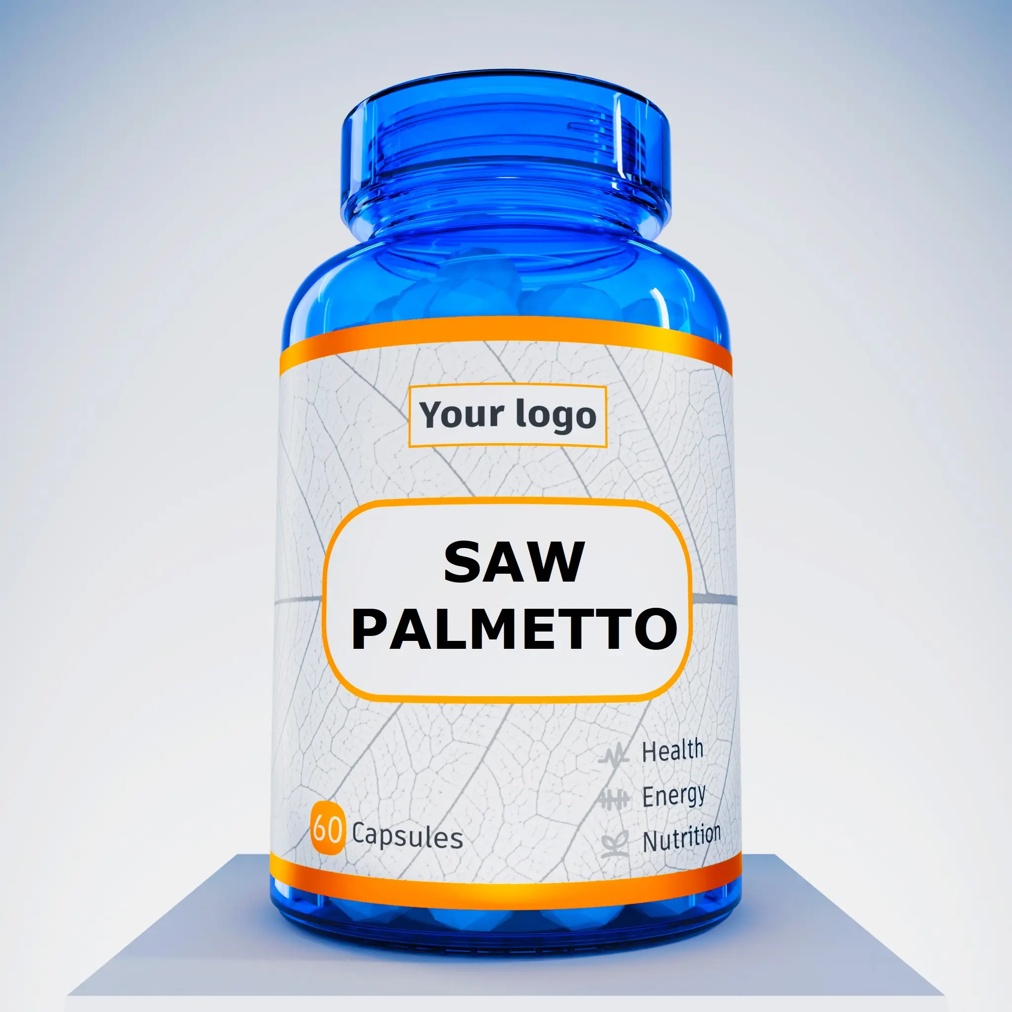 Cápsulas de extracto de Saw palmetto de suplemento natural de etiqueta privada para la salud