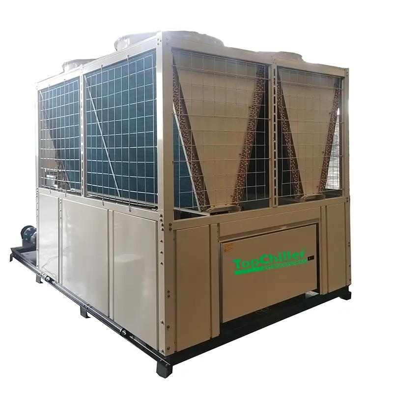 Refroidisseur à eau industriel fixe refroidi à l'air R410a réfrigérant 90 tonnes 100HP 300kw système de refroidissement industriel pour le refroidissement