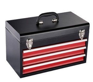 专业重型不锈钢工具箱多用途金属车间使用带提手 - Product Image 4