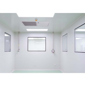 חדר ניקוי מודולרי אבק סטרילי עם מערכת hvac לחץ אוויר שלילי חדר נקי עבור תעשיית קוסמטיקה אלקטרונית מעבדה