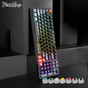 Yeaibo-tacos de ordenador con placa marrón, superficie de retroiluminación, teclado numérico intercambiable mecánico, xpg MSI TAB Kronos - Product Image 6