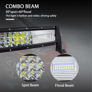 22 32 42 52 inç 2 3 satır 675W 540000LM yüksek güç kavisli LED ışık Bar çalışma ışığı için 4x4 kamyon ATV araba çatı Offroad çalışma ışığı - Product Image 3