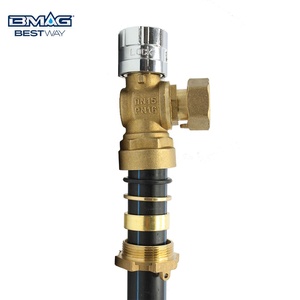 BMAG DN15 PN16 1/2 "-2" açı tipi Antifraud kilitlenebilir pirinç küresel su vanası kilitlenebilir su sayacı vana ile anahtar - Product Image 5
