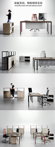 On Sale Lysun Manufacturer <strong>Simple</strong> Modern Design <strong>Desk</strong> <strong>Computer</strong> Room Manager Office Table - Product Image 5