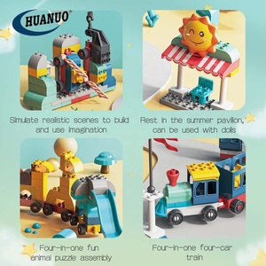 DIY Stem Blocks Interaktive Züge und Roboter Bau Track Toys Kinder Kunststoff Bausteine Spielzeug für Kinder - Product Image 4