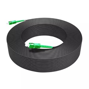 El mejor precio FTTH SC UPC SC APC 1 núcleo con conectores azules y verdes Cable de conexión de cable de núcleo de caída de fibra óptica - Product Image 1