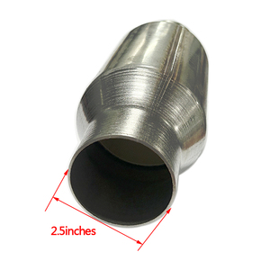 Convertitore catalitico anteriore universale ad alto flusso di ingresso/uscita da 2.5 pollici Direct-Fit con porta O2 - Product Image 4