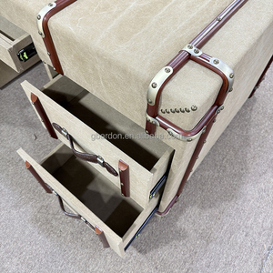 Tom <span class=keywords><strong>Richards</strong></span> Thiết Kế Công Nghiệp Phong Cách Cổ Thân Cây Du Lịch Văn Phòng Cổ Điển Bàn Với Ngăn Kéo - Product Image 5