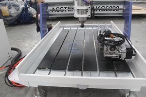 ACCTEK台式小型数控路由器，带旋转AKG6040，用于加工三维数控爱好和家庭雕刻