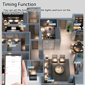 SIXWGH Smart domotica Touch Light interruttore a parete 1/2/3/4 Gang WiFi Tuya/Alexa compatibile CE RoHS Certified - Product Image 6