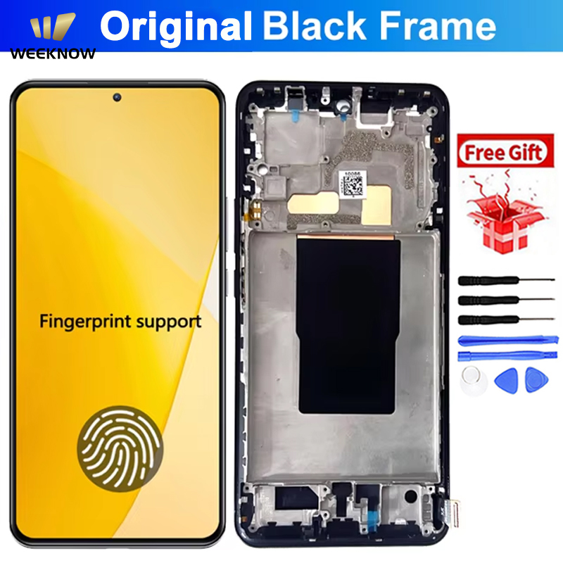 For Mi 12T Original With Black Frame