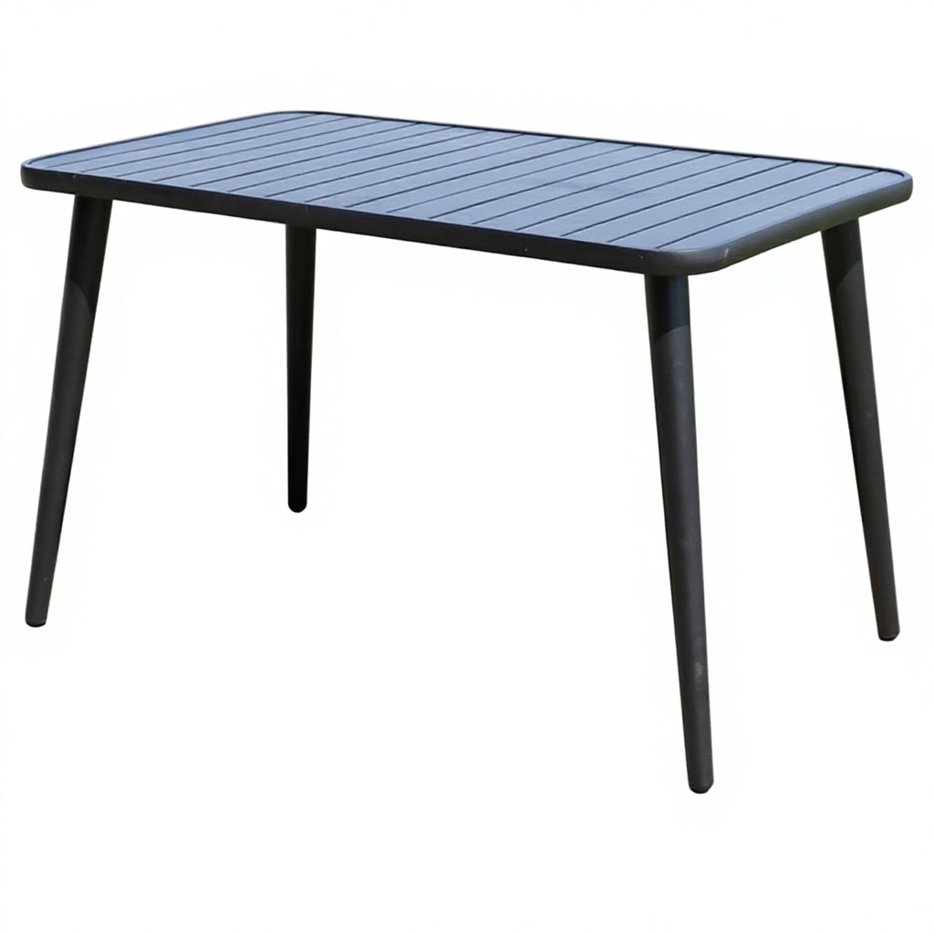 Table longue à pieds fuselés 120*70 - Noir