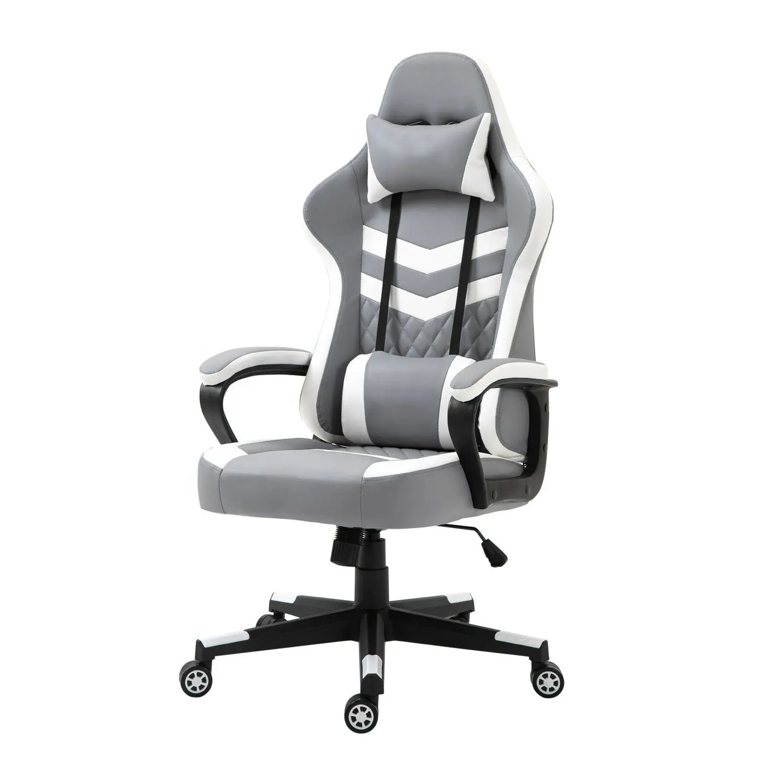 Silla de juegos de alta calidad, asiento de jugador de PC completo barato con mecedora ancha otomana, silla de mariposa lumbar de oficina de tela