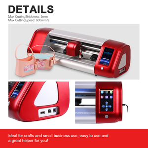 Fabrika kaynağı Mini vinil kesici HTV ısı transferi grafik çizici Signmaster yazılımı ve Servo sürücü ile Flatbed tasarım - Product Image 5