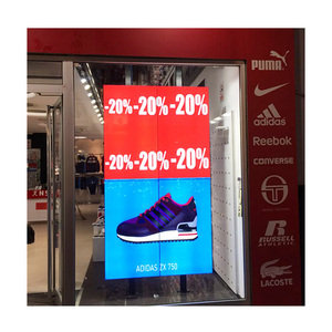 Tienda interior usar wifi control de la publicidad de vídeo display programable LED de vidrio transparente windoow pantalla led - Product Image 1