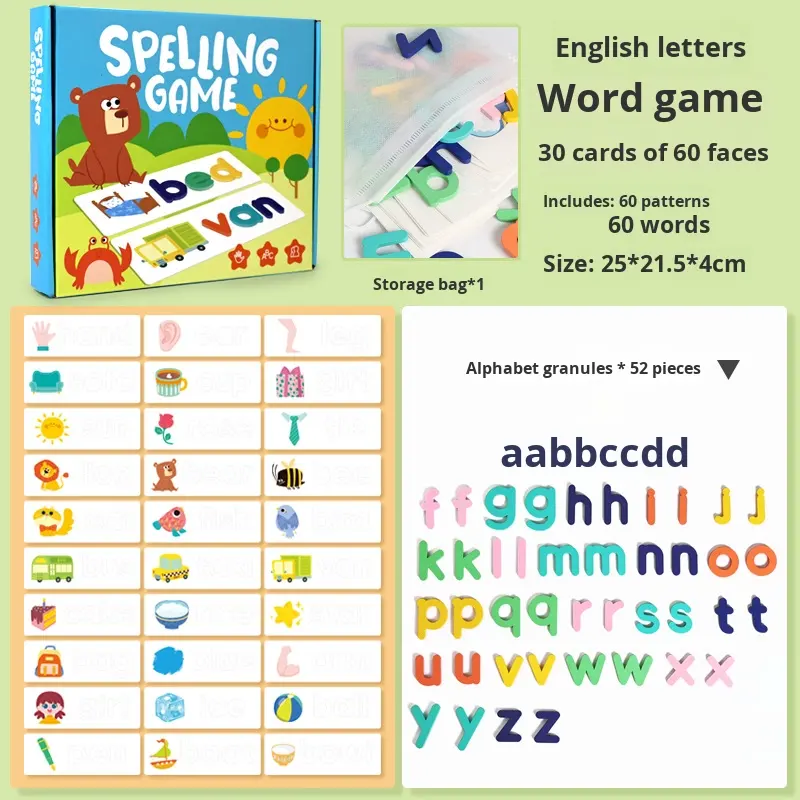 Formation de mots alphabet anglais