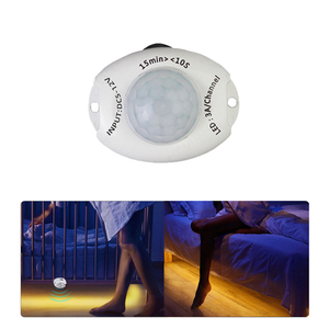 Interruptor de sensor de movimiento infrarrojo PIR fotosensible-Enchufe de CC 5-12V 3A, controlador de luz nocturna con tiempo de retardo ajustable de 10s-15min - Product Image 3